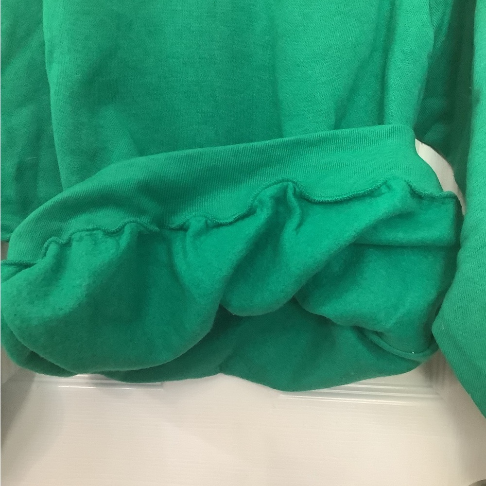 Vintage Handmade Medium Christmas Green Sweatshirt - Picture 6 of 7